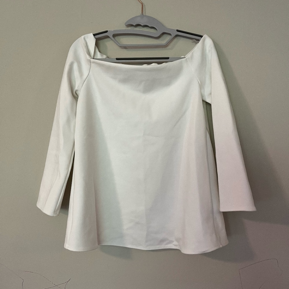 TUCKERNUCK white off the shoulder top